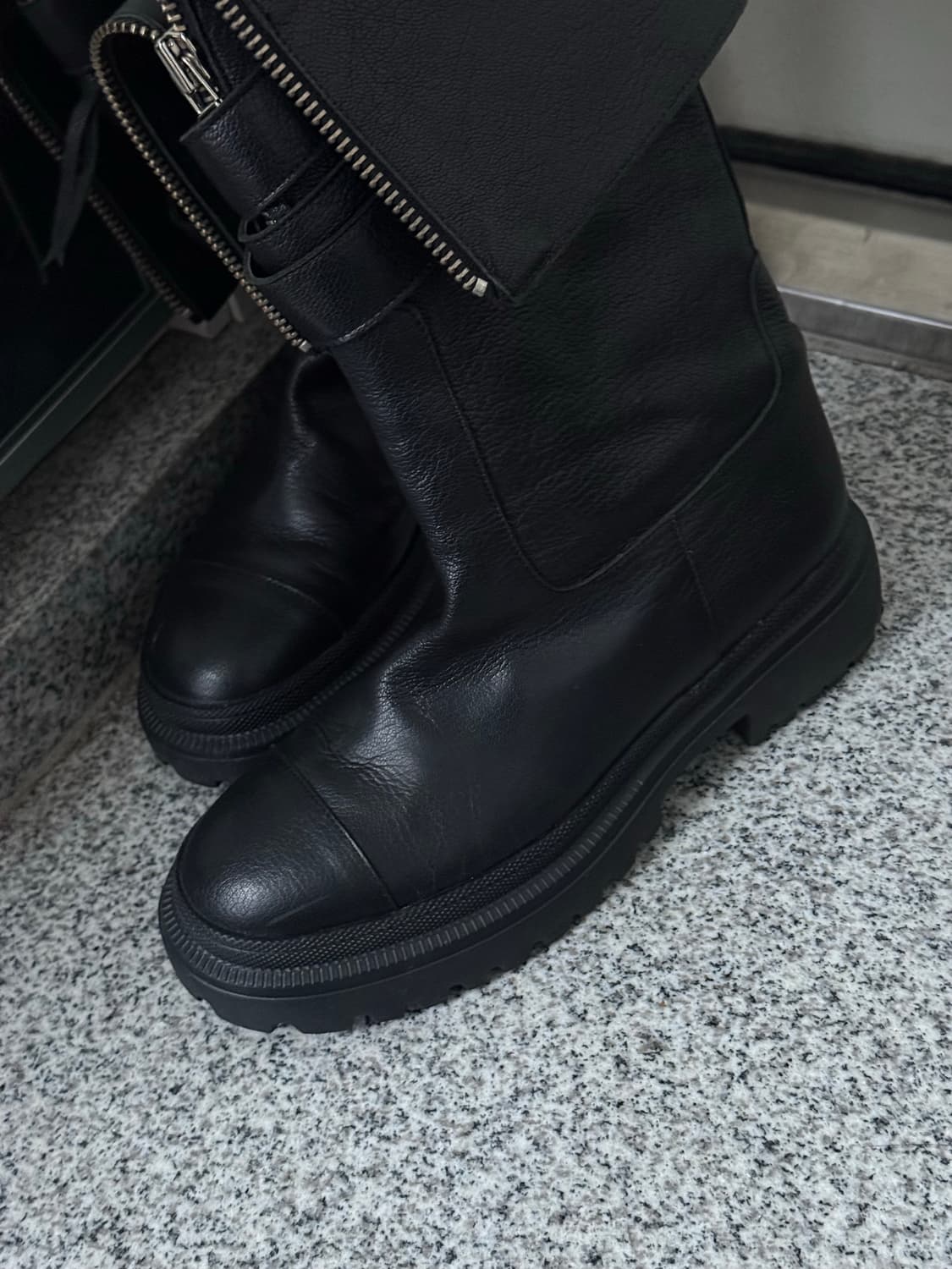 보헤미안서울 folded belt long boots (size 235) 상품이미지5