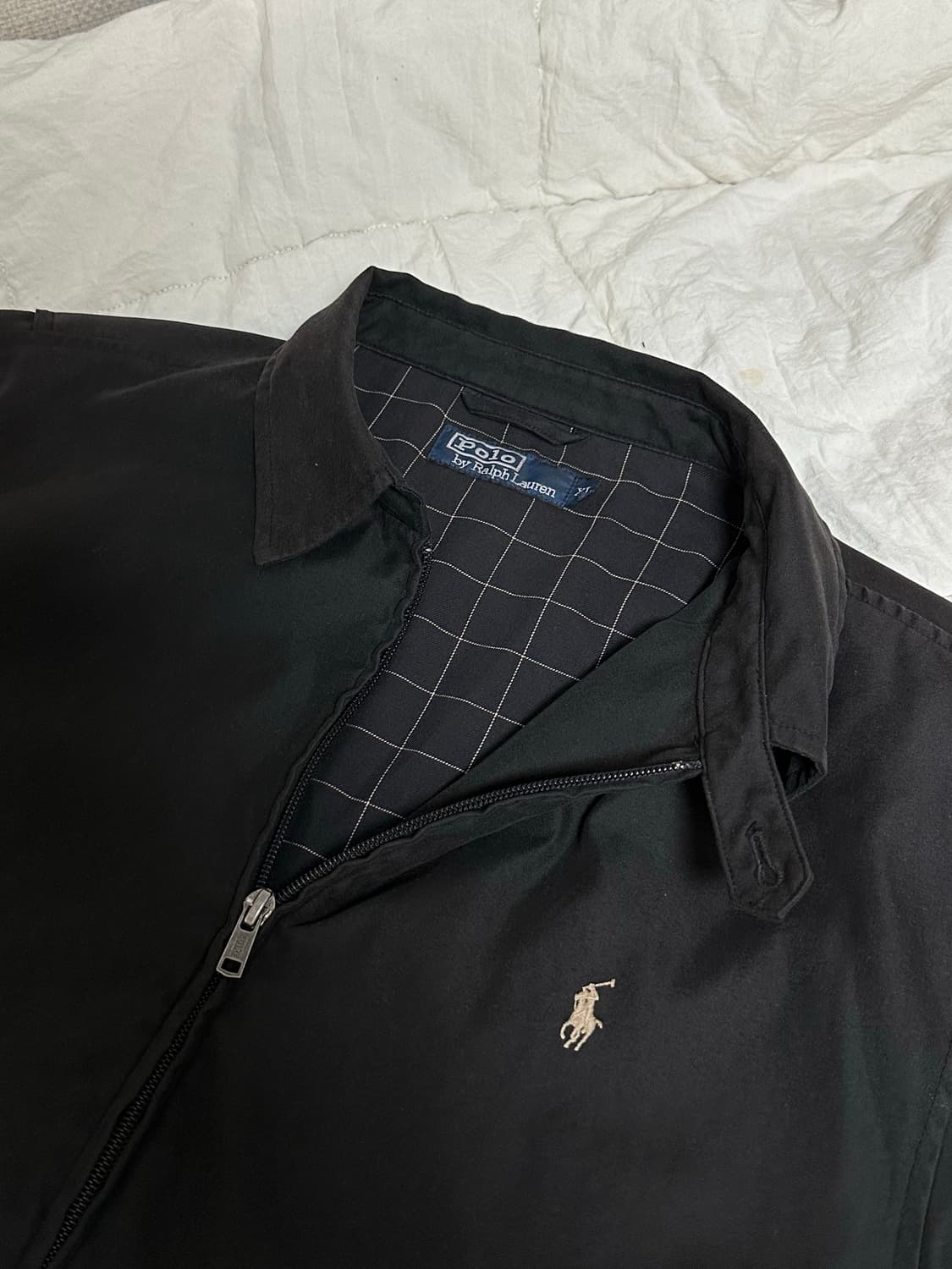 00s 폴로 두산시절 스윙탑 해링턴 자켓 브라운 포니 상품이미지4