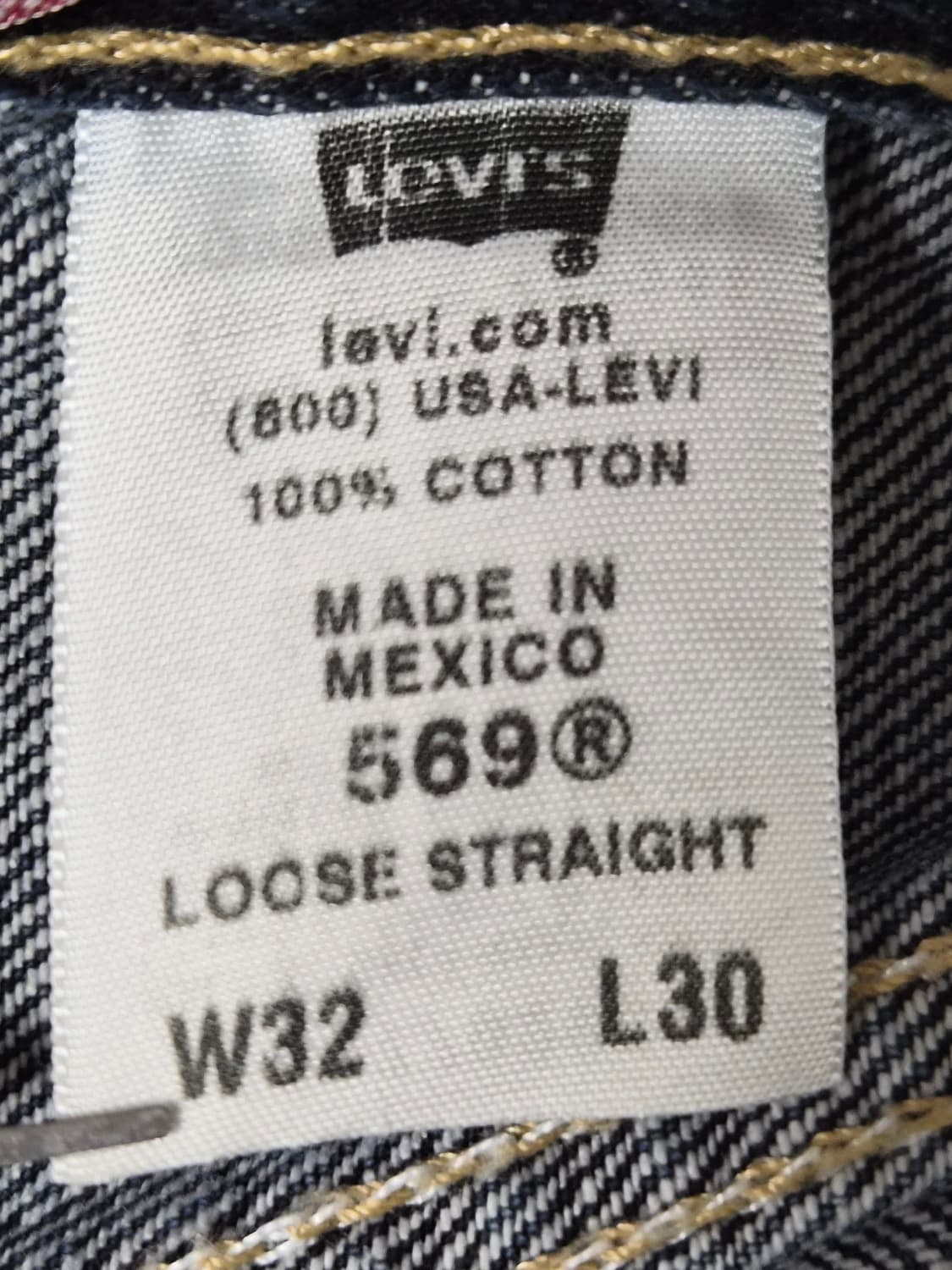 리바이스Levis 569 루즈핏 워싱진 32사이즈 P-212 상품이미지5