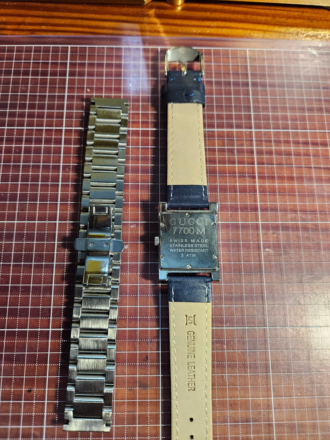 구찌 7700m 스퀘어 24mm(러그20mm) 쿼츠 시계 상품이미지4