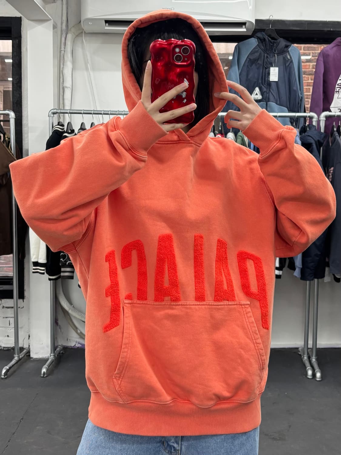 팔라스 플리스 빅로고 후드티 상품이미지4