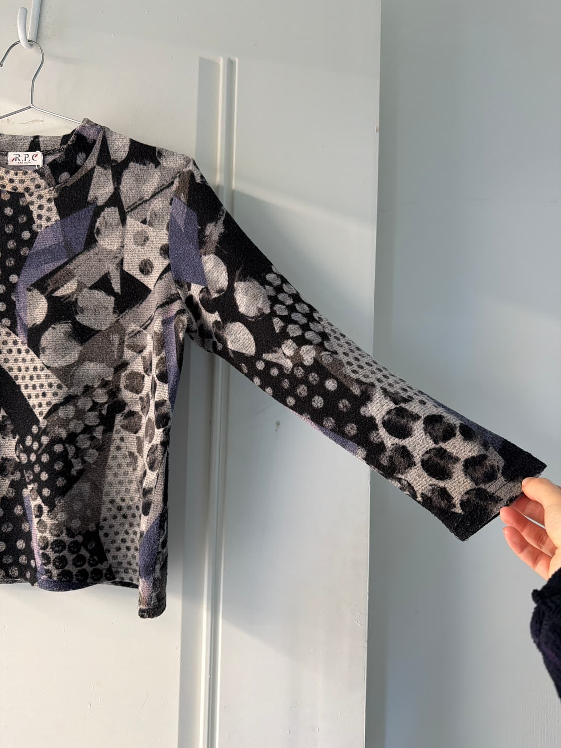 일본빈티지 모리 패턴 롱슬리브 상품이미지6