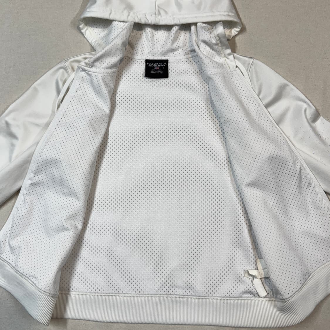 S) 폴로 랄프로렌 진스 하이틴 화이트 후드 집업 져지 상품이미지4