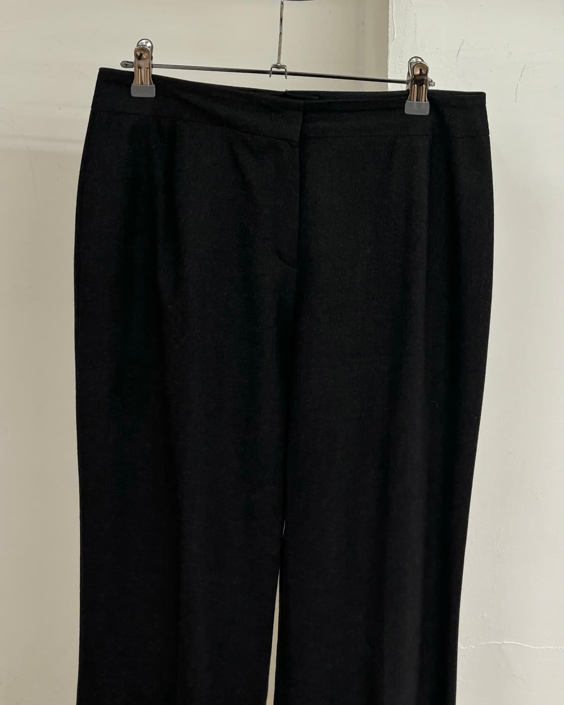 에스카다 블랙 와이드 레그 팬츠 상품이미지2