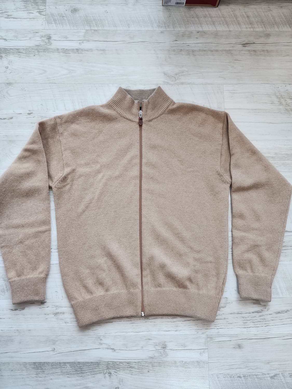 레스 콤파니 퓨어 버진 울 캐시미어 니트 집업 팜 (100~103)사이즈 상품이미지1