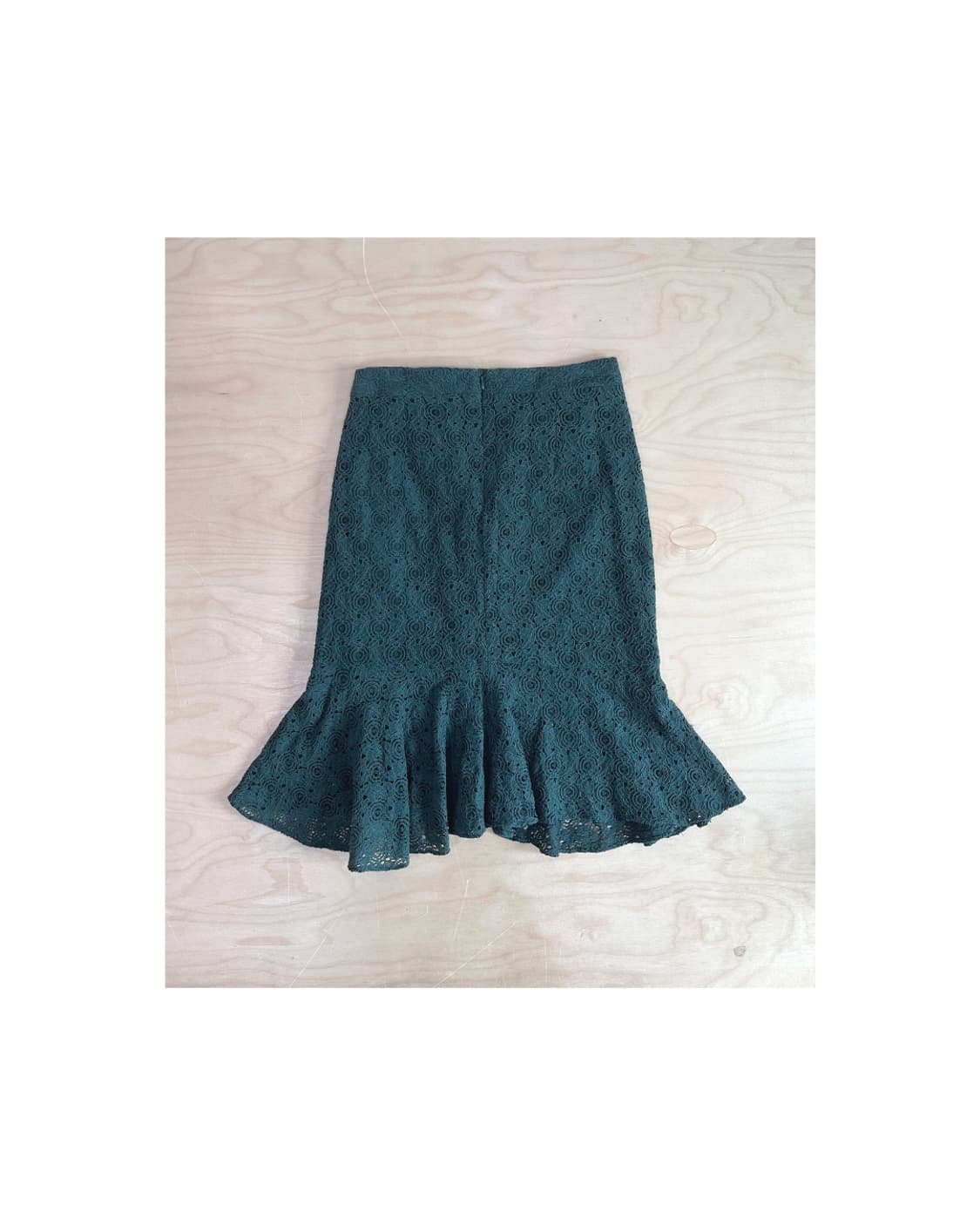 빈티지 다크그린 레이스 스커트 상품이미지2