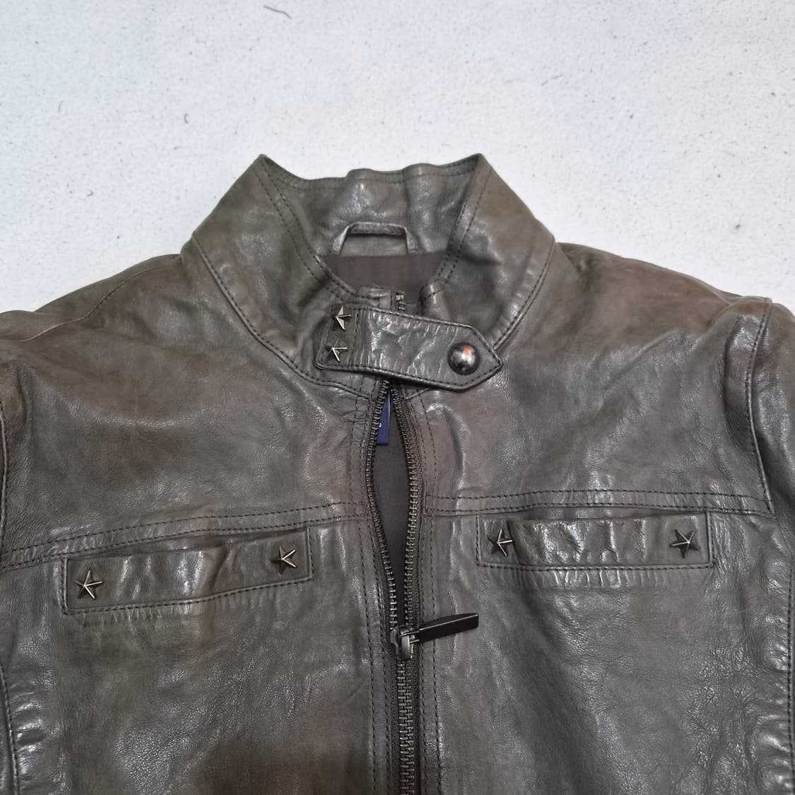 아르마니진 가죽자켓M 상품이미지2