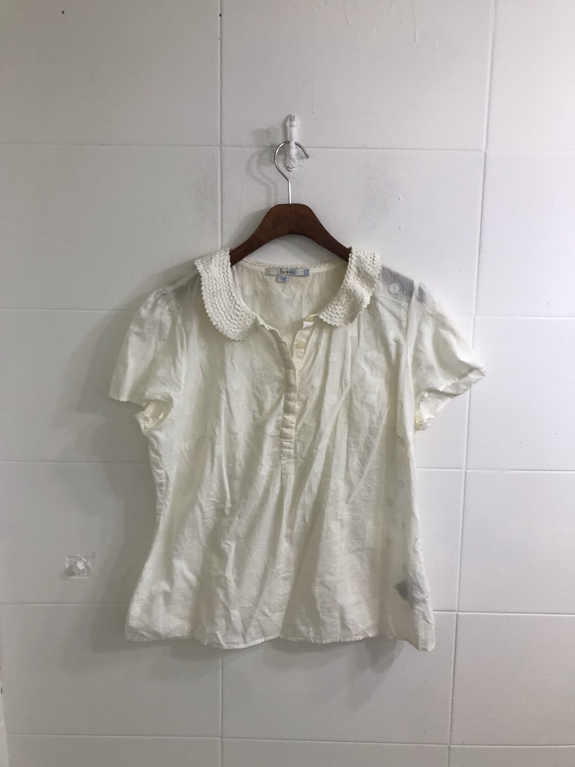 너드 모리 하구미 모카무스 브라운 잔꽃 도트 코디세트 상품이미지6