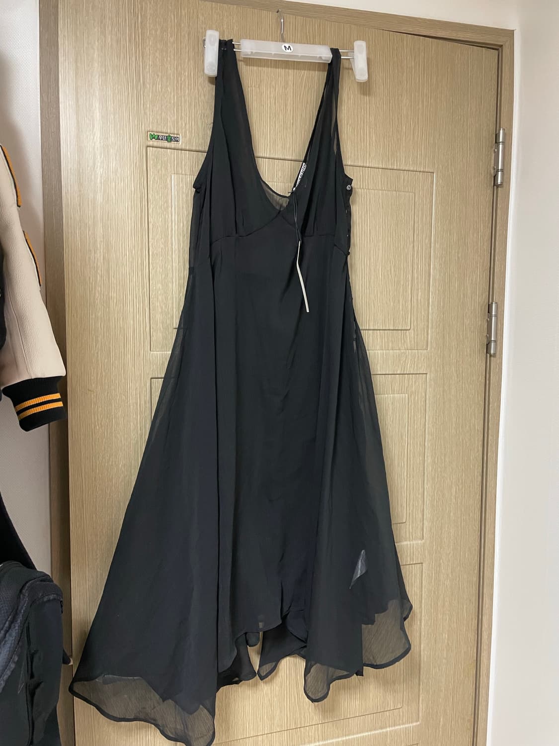 파티멘토 쉬어 레이어드 원피스 블랙 M 새상품 상품이미지5