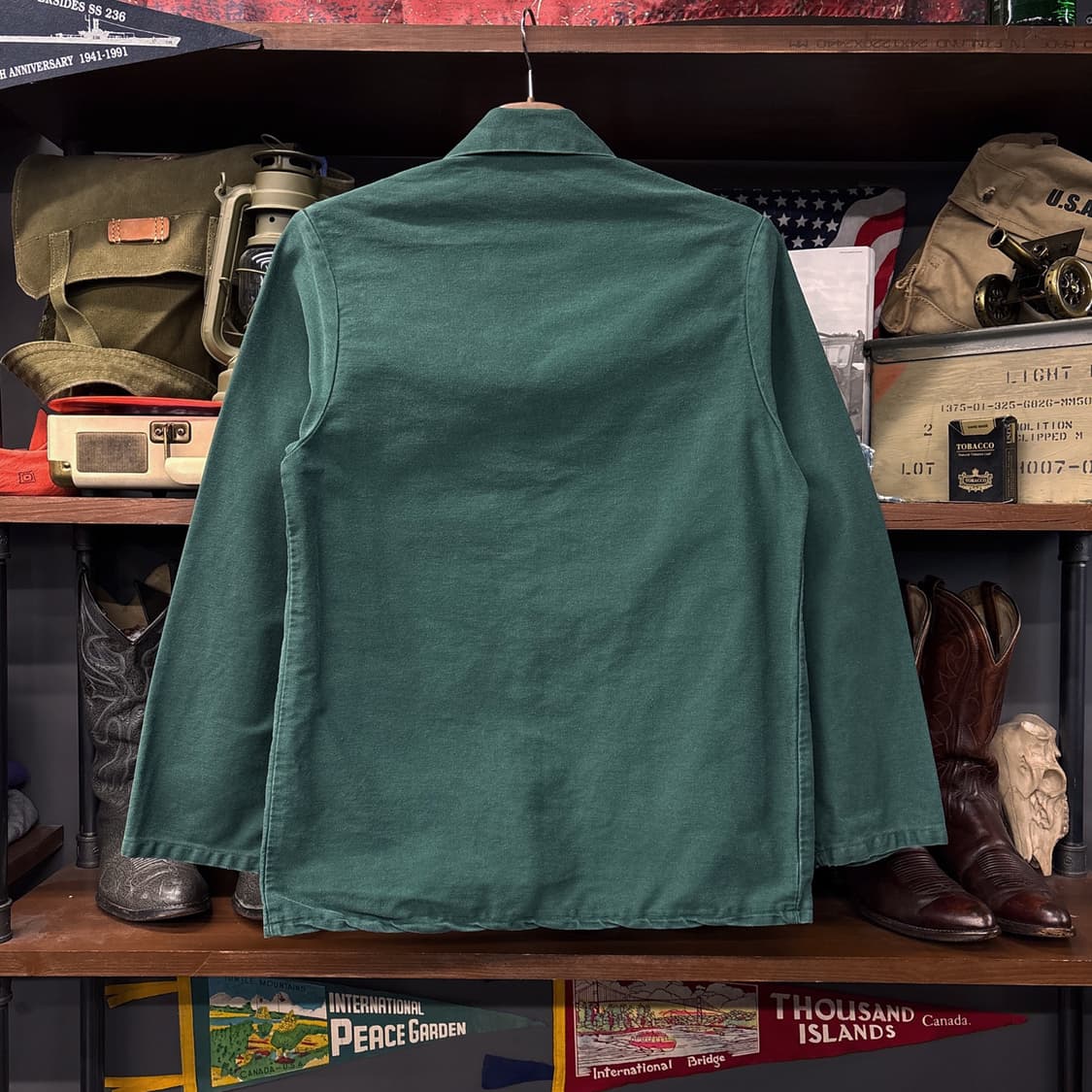 Rare 70s 프렌치 워크 자켓 체스트포켓 스티치 레어 컬러 N324 상품이미지2