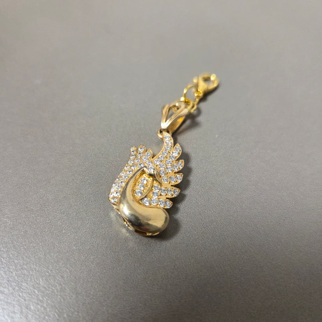 Cubic Swan 빈티지 핀 키링 브로치 목걸이 상품이미지1