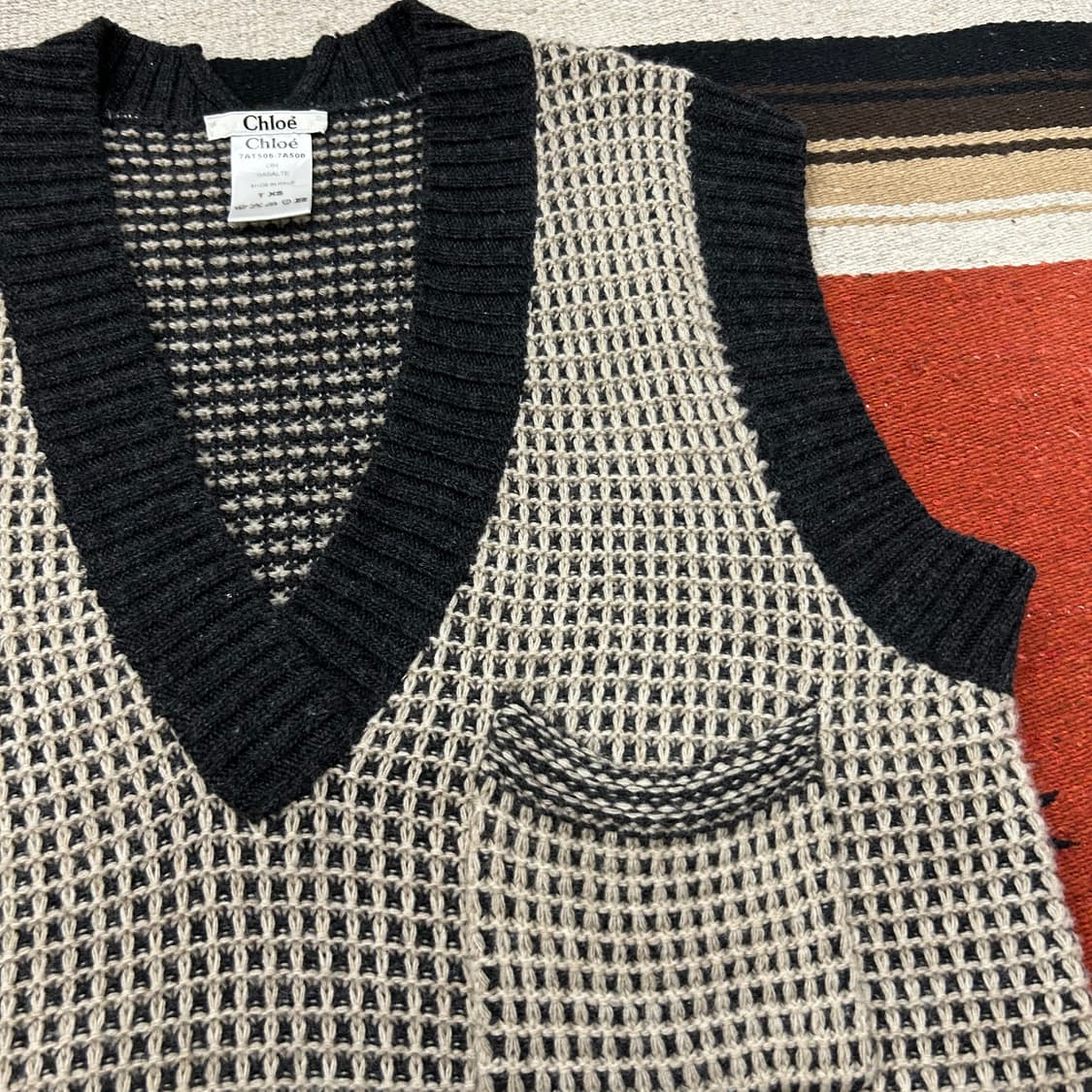 끌로에 포켓 니트 베스트 상품이미지3