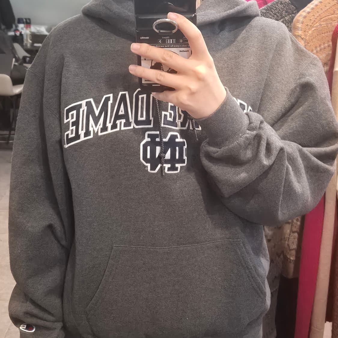 [NO.9] 챔피온 에코 그레이 후드티 상품이미지1