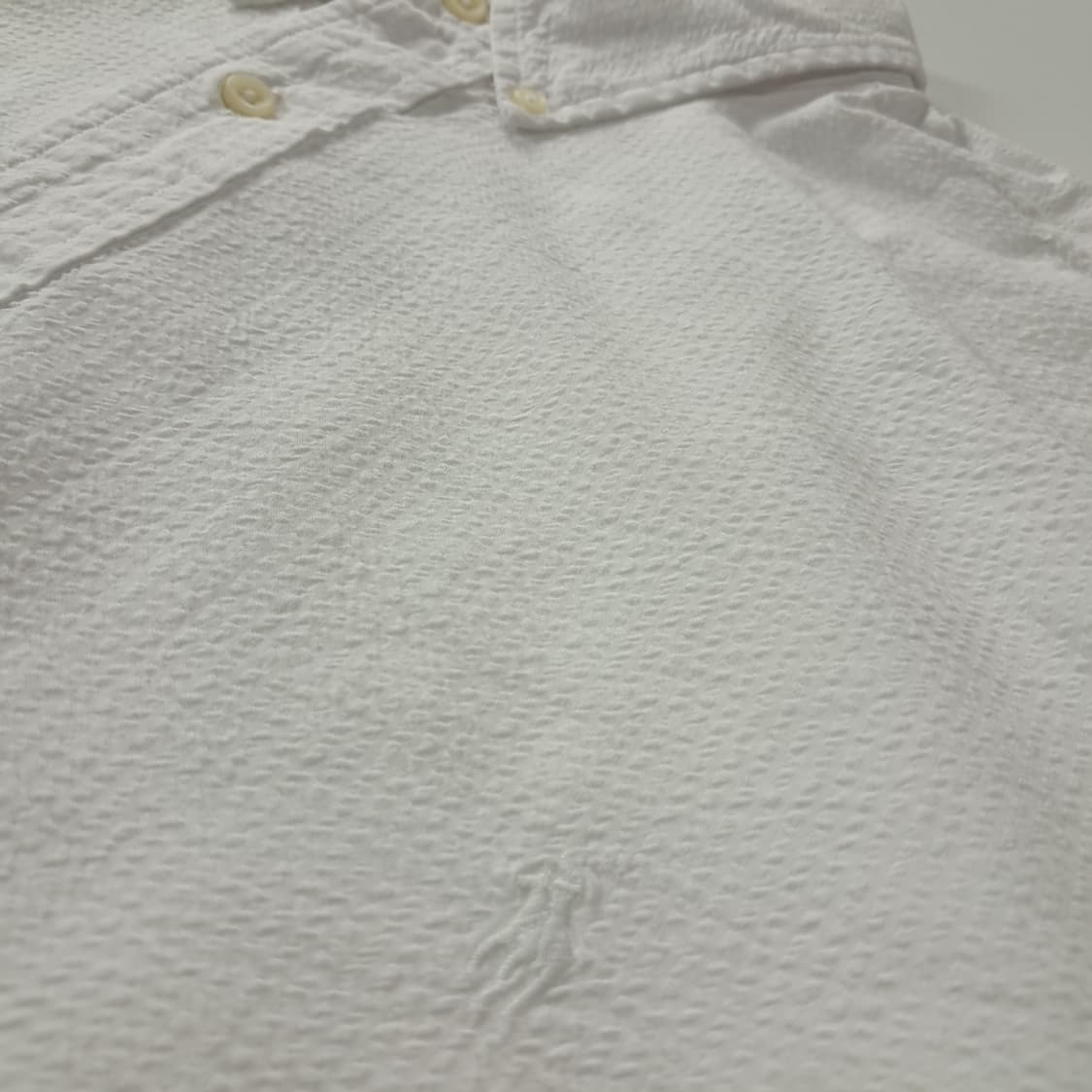 CK503 2XB 폴로 시어서커 화이트 반팔 셔츠 남방 상품이미지4