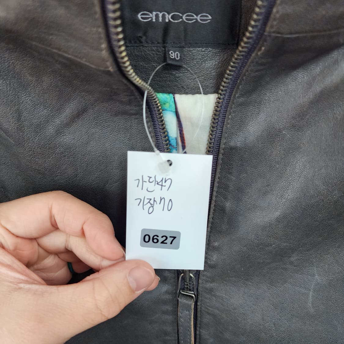 엠씨 후드 가죽 롱 코트 블랙 상품이미지10