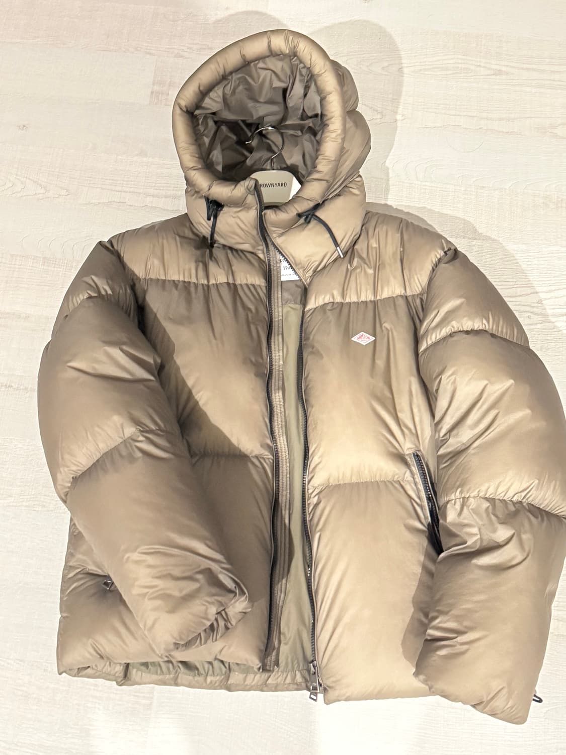 단톤 립스탑 다운 패딩 상품이미지2