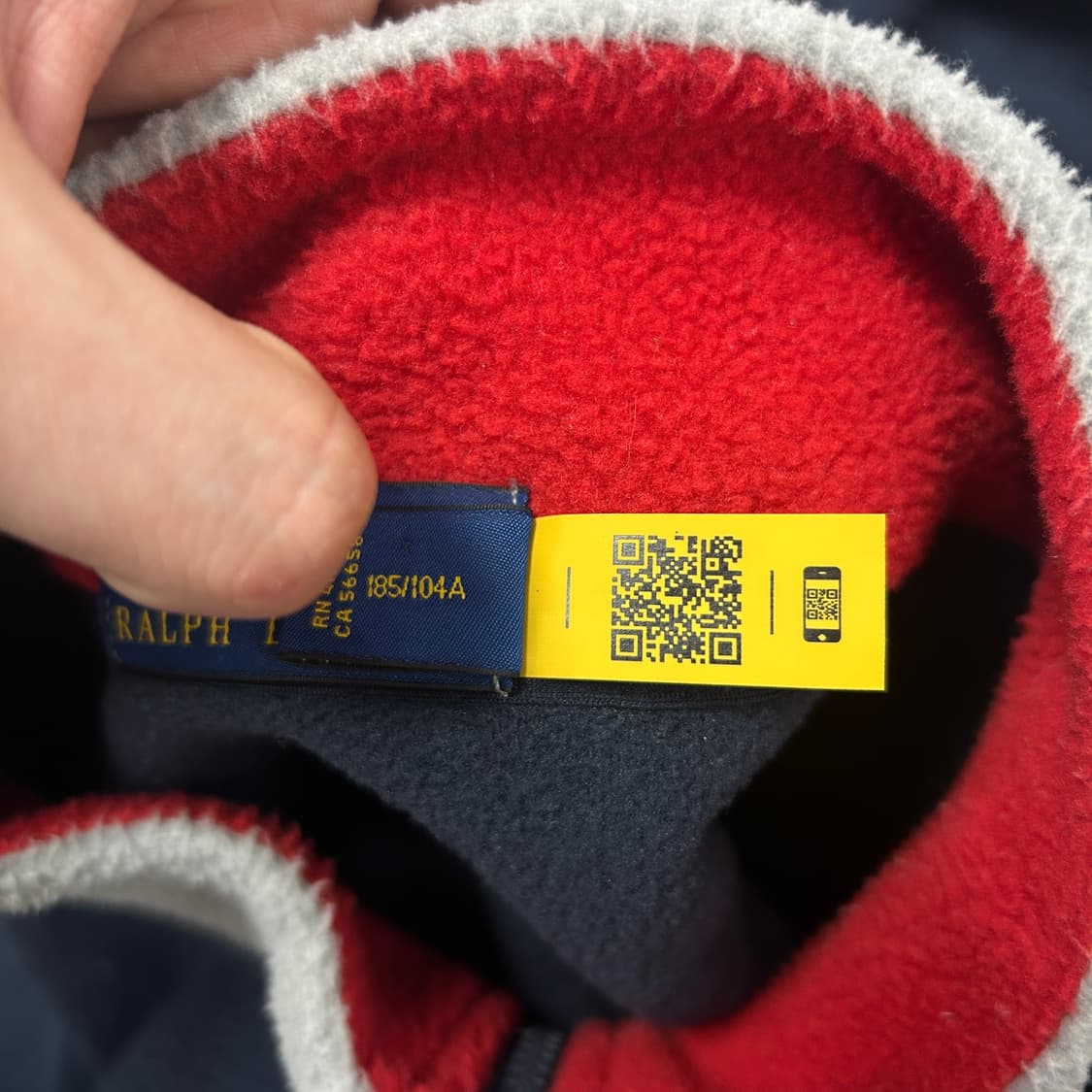 폴로 USA 성조기 하프집업 플리스(XL) 상품이미지3