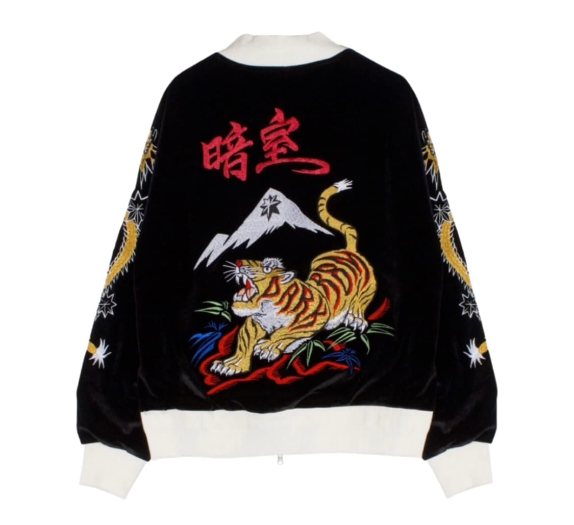 다크룸 스튜디오 x 찬스 클로딩 수베니어 자켓 블랙 화이트 상품이미지2