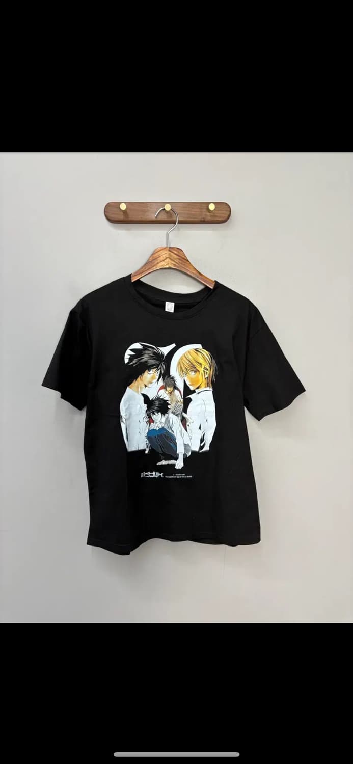 빈티지 데스노트 프린팅 반팔 H1617 상품이미지2