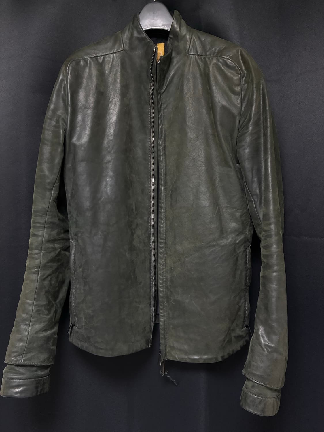 H Leather Jacket D.Grey 상품이미지2