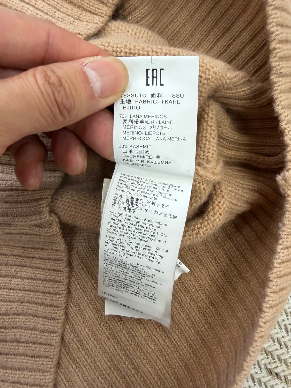 정품) MSGM 여성 터틀넥 오버사이즈 버튼 니트 스웨터 XS 상품이미지8