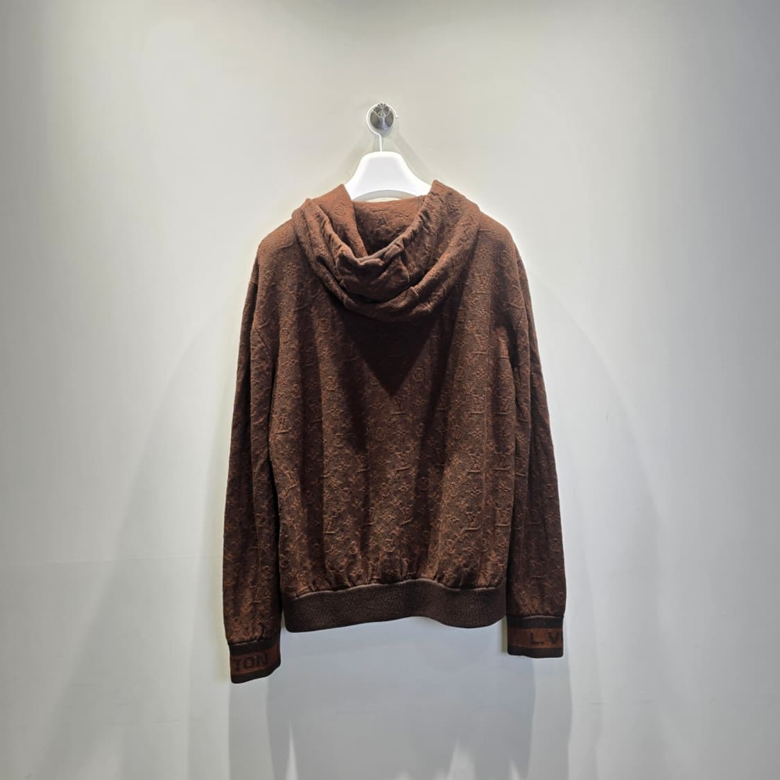 [중고/정품] 루이비통 모노그램 풀오버 니트 후드티 브라운 M 상품이미지2