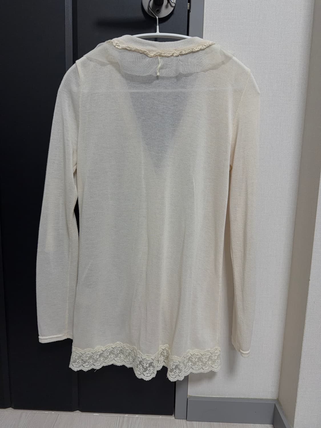 일본 빈티지 프릴 래이스 가디건 상품이미지2