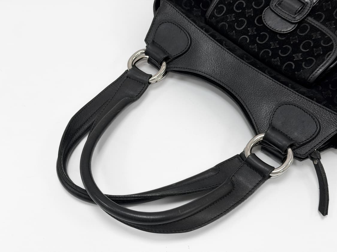 셀린느 트리오페 스웨이드 & 레더 숄더백 상품이미지6