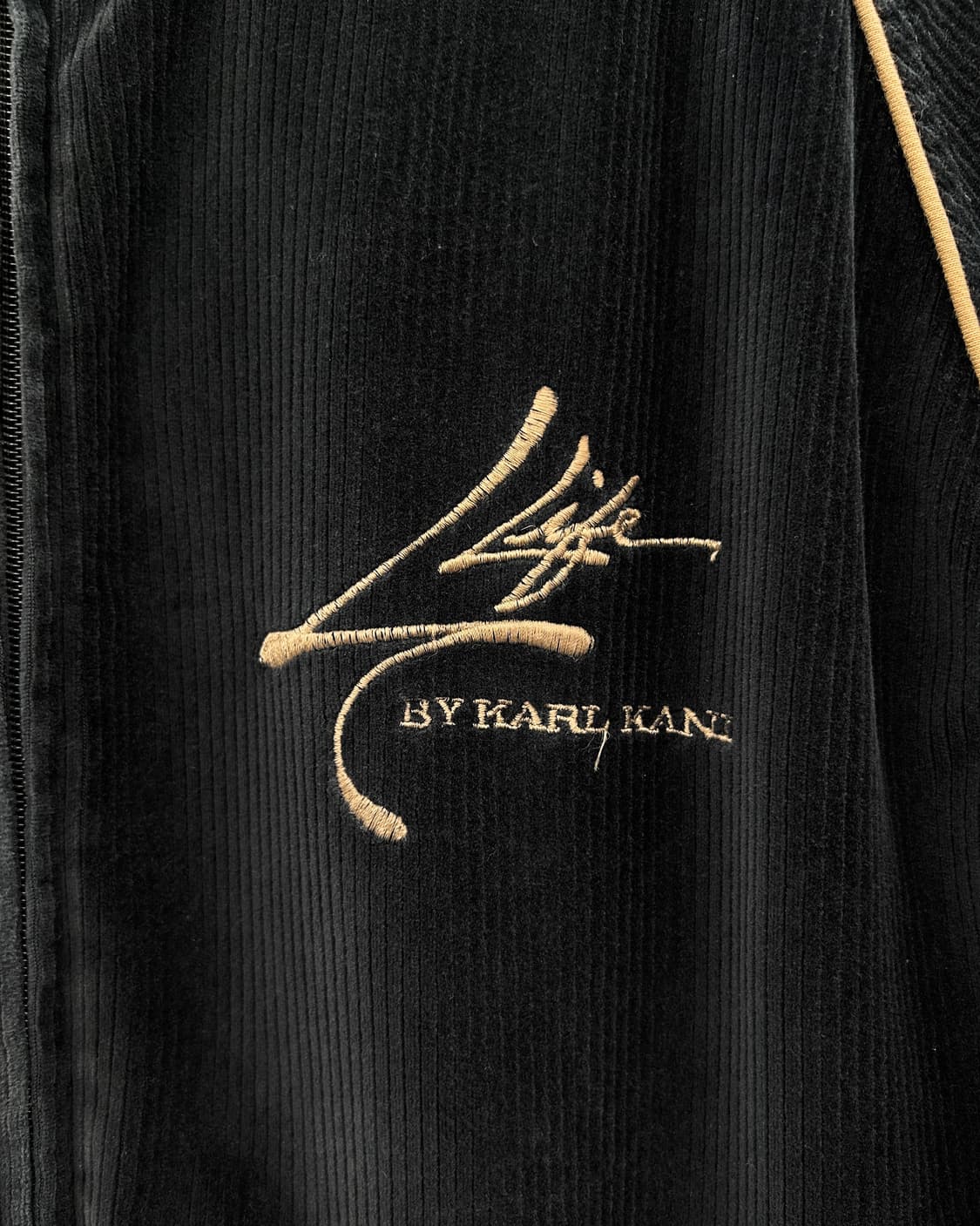 칼 카니 00s 코듀로이 트랙탑 집업 블랙 상품이미지4