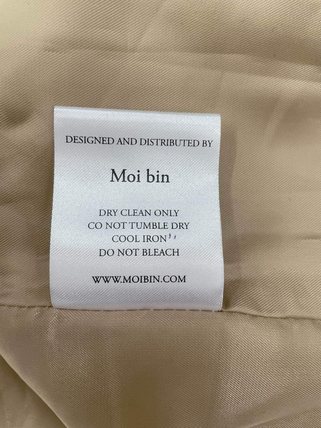 Arete made by Moibin 베이지 하프 코트 상품이미지3