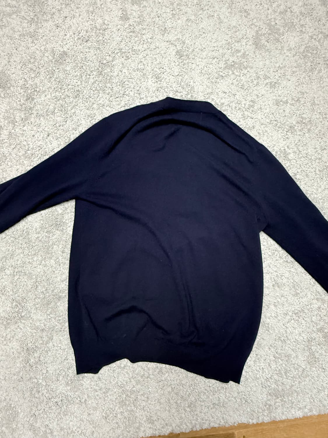 플레이 꼼데가르송 더블하트 가디건 네이비 2XL 상품이미지3