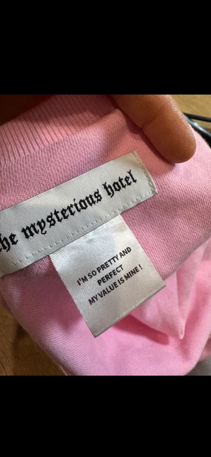 더미스테리어스호텔 핑크 스웻셔츠 상품이미지5