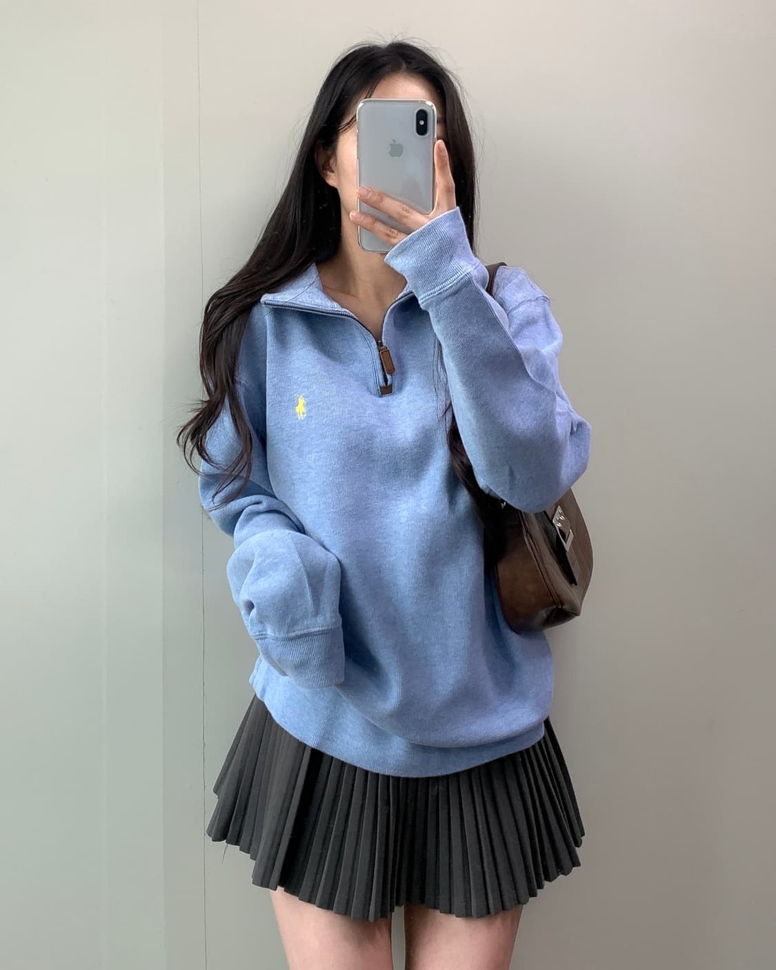 폴로 반집업 니트 상품이미지2