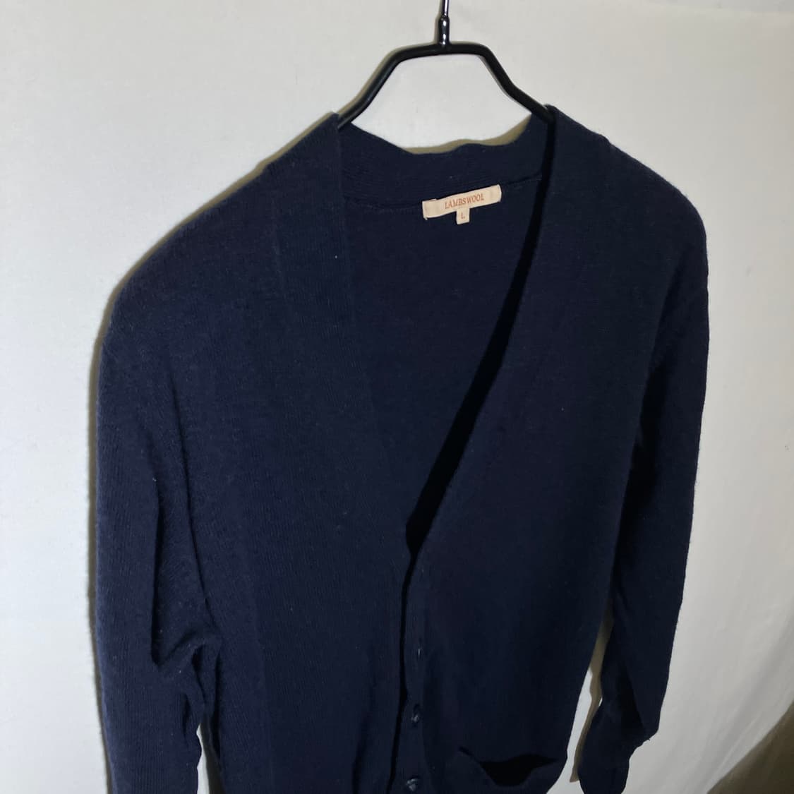 L)유니클로 램스울 울 100 니트 가디건 상품이미지2