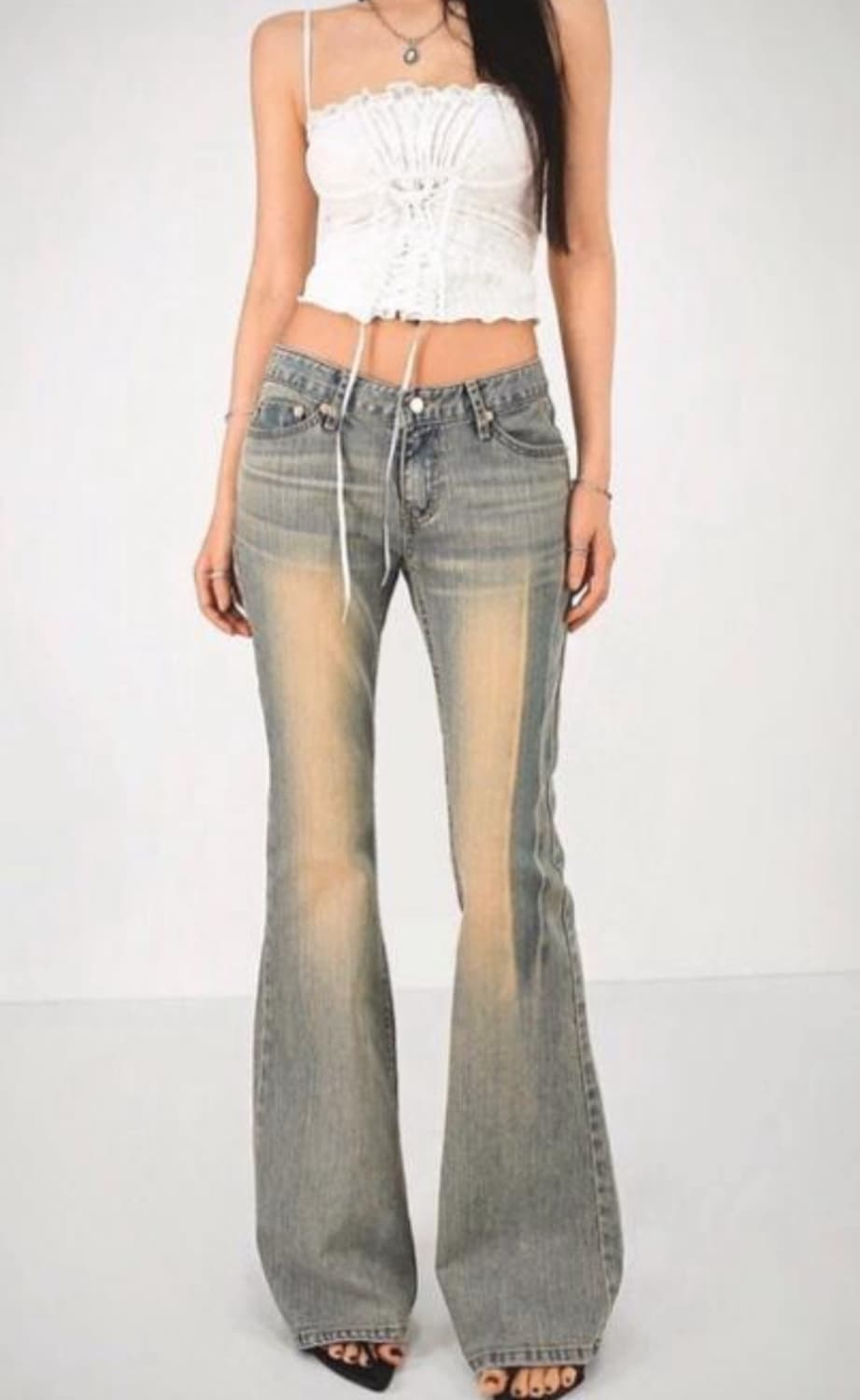 ootj 부츠컷 로우웨스트 청바지 상품이미지1