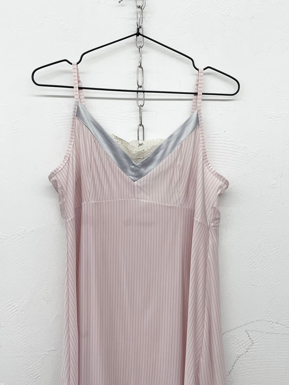 핑크페어리 코지 스트라이프 레이스 슬립 상품이미지5