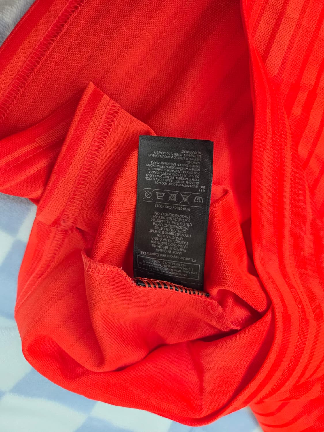 아디다스 GOSHA 고샤 루브친스키 콜라보 사커져지 카라티셔츠 레드 XL 상품이미지6