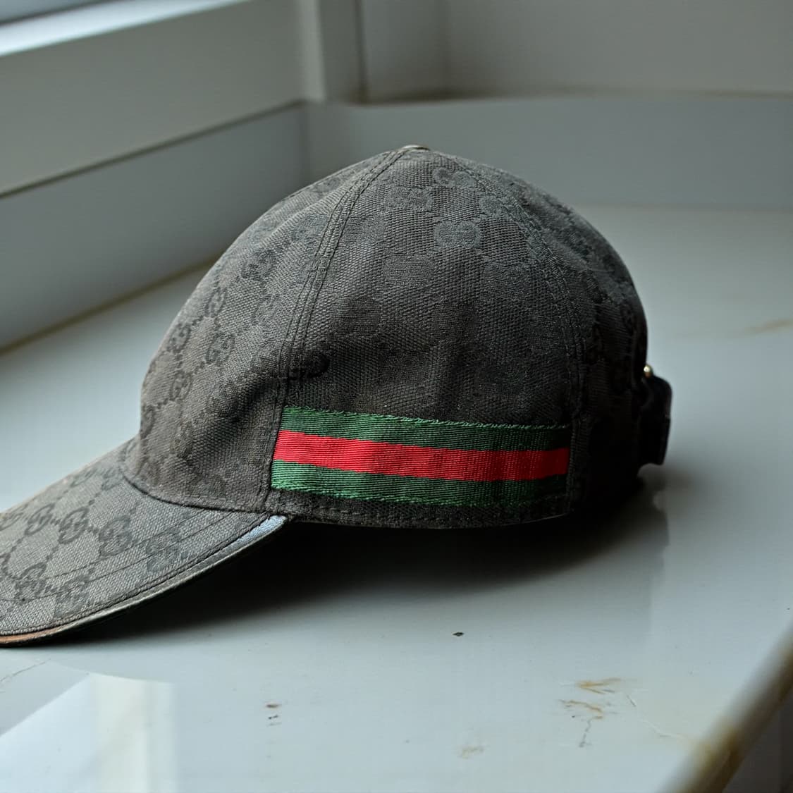 M/ 구찌 GG모노그램 3선스트랩 볼캡 상품이미지4