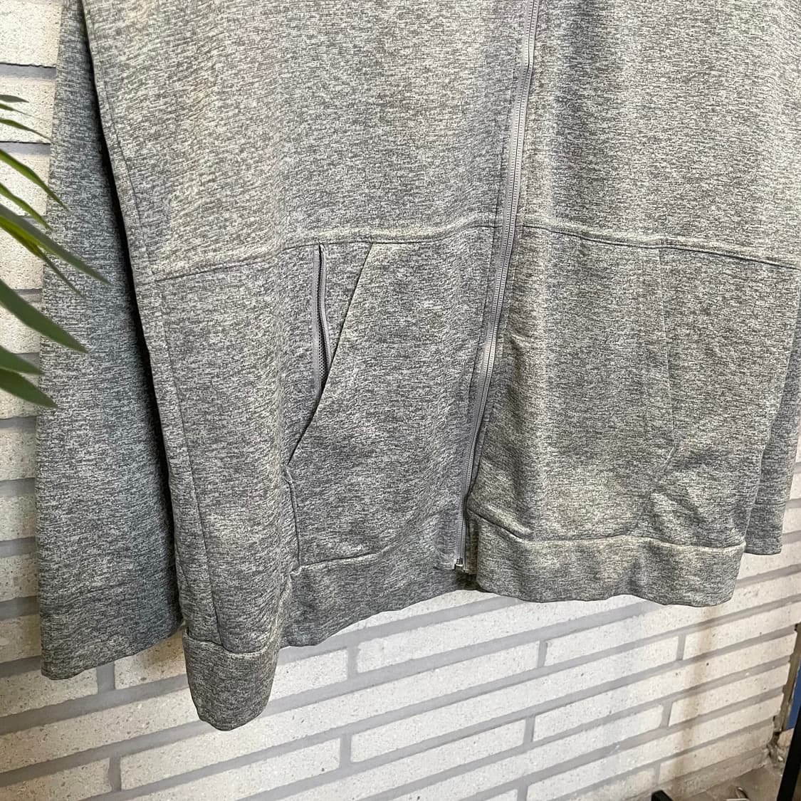 나이키 후드집업 기모안감 스우시 로고 디테일 그레이 상품이미지5