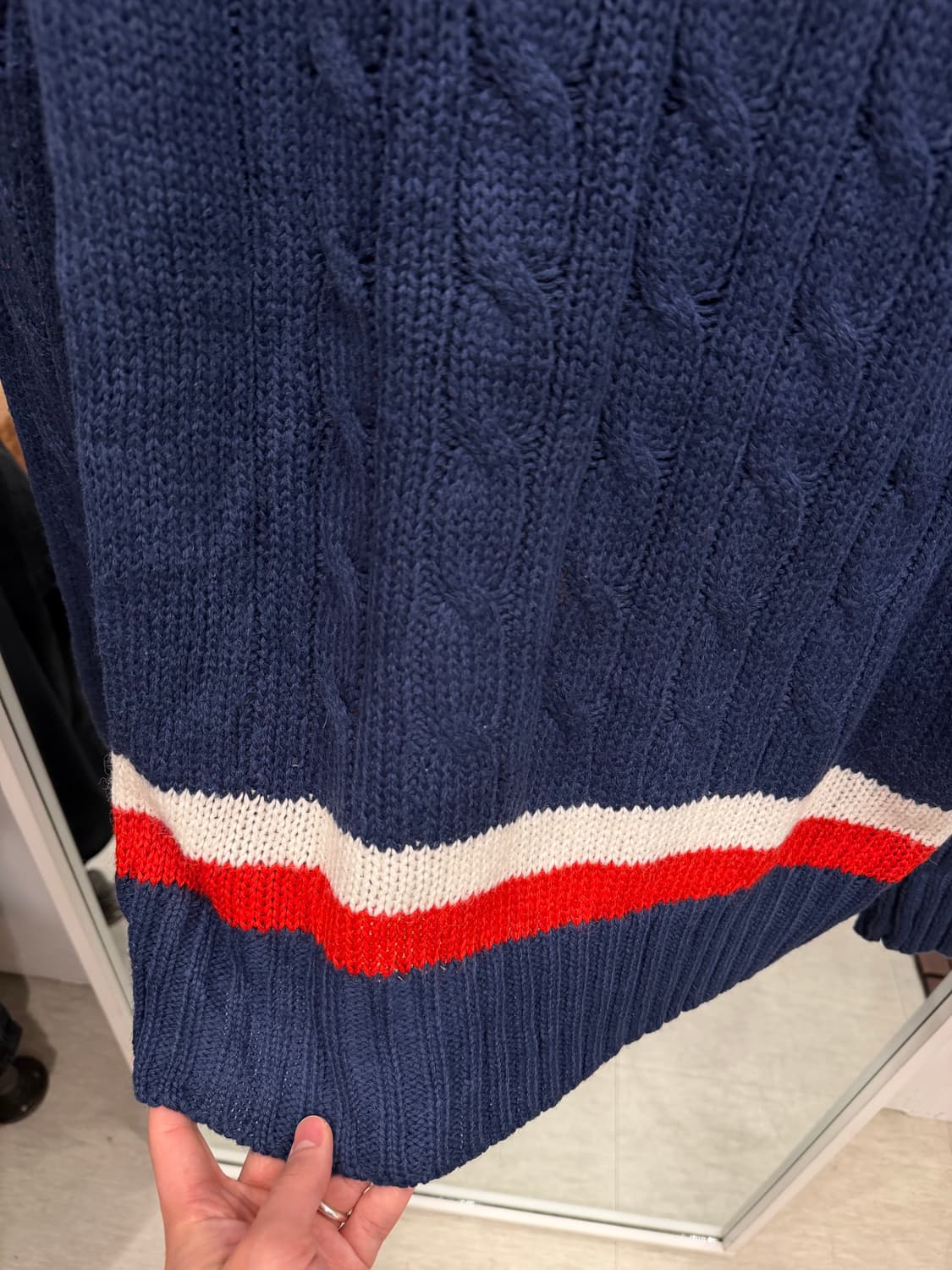 80s Lacoste 라코스테 크리켓 테니스 케이블 스웨터 상품이미지7