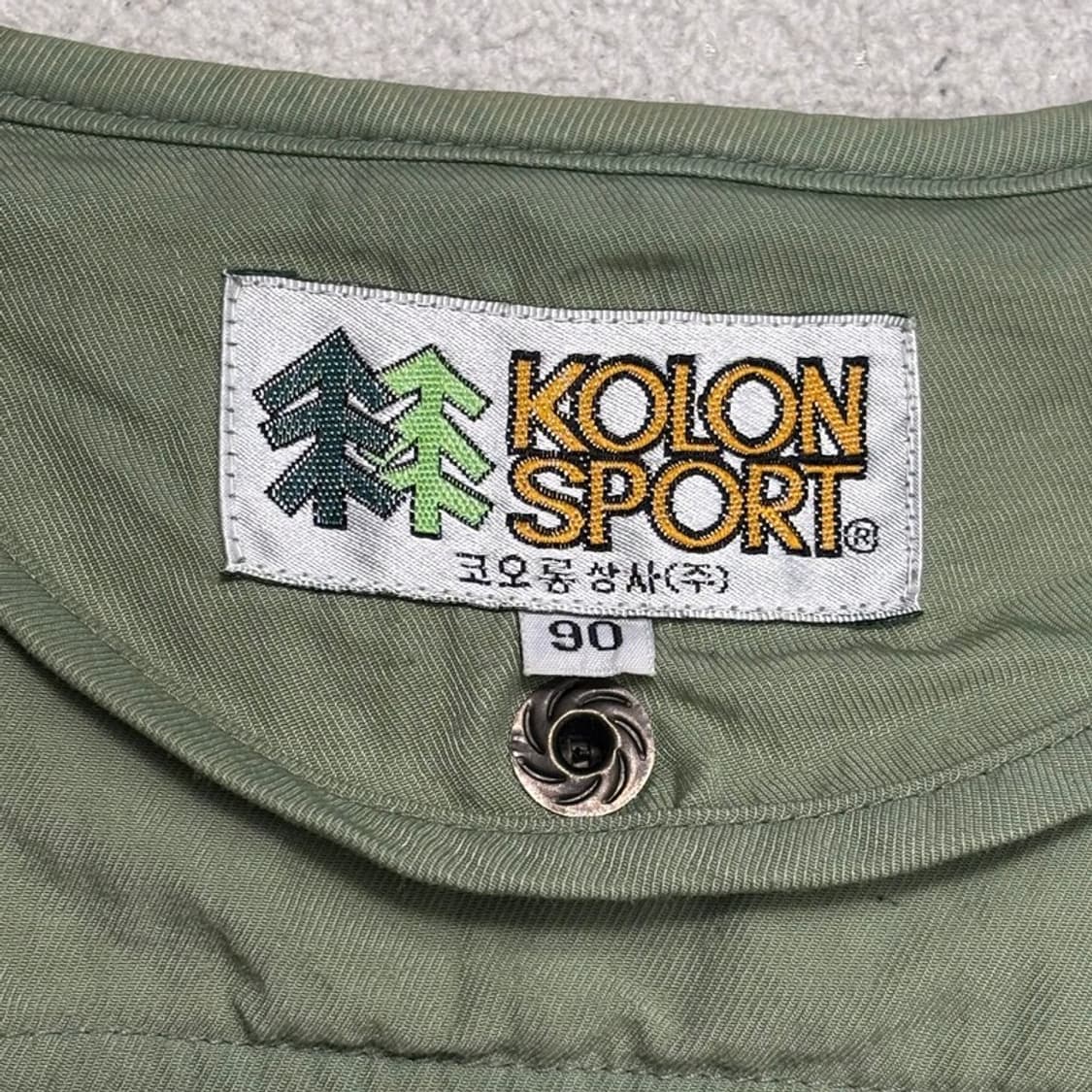 KOLON SPORT 멀티포켓 피싱 베스트 카키 90 상품이미지5