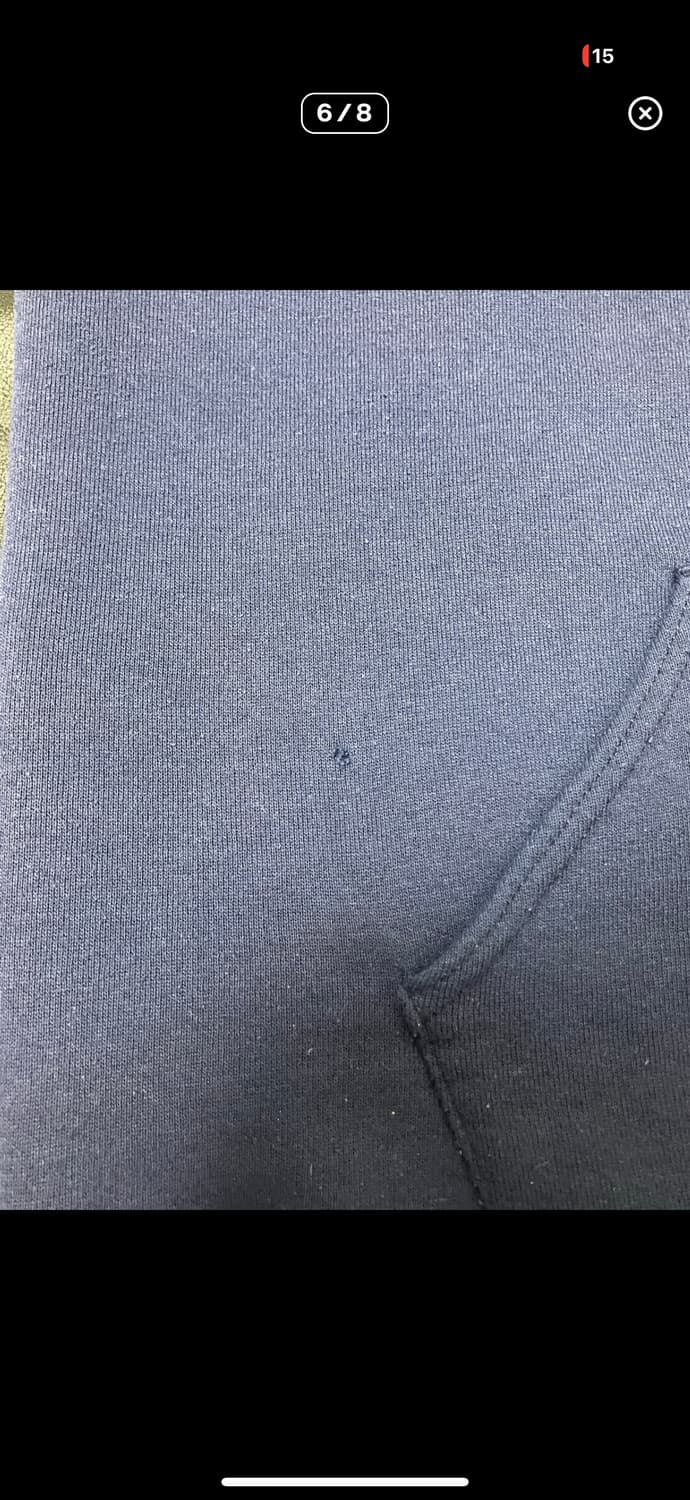 80s 러셀 더블페이스 후디 네이비 XL 상품이미지6