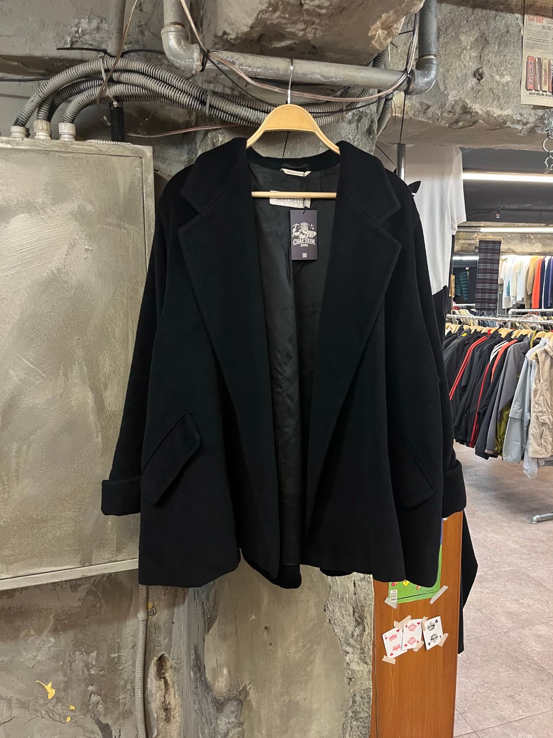 막스마라 캐시미어 코트 블랙 36 #csz2218 상품이미지1