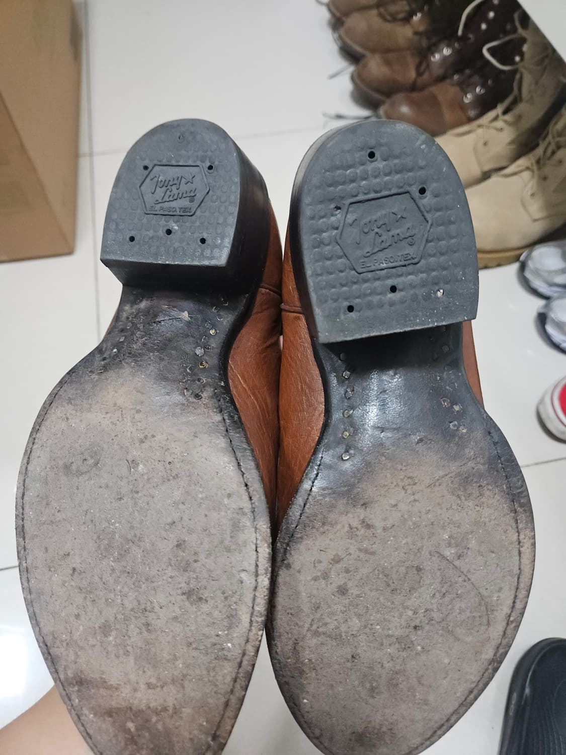 토니라마 타조가죽 웨스턴 부츠 상품이미지3