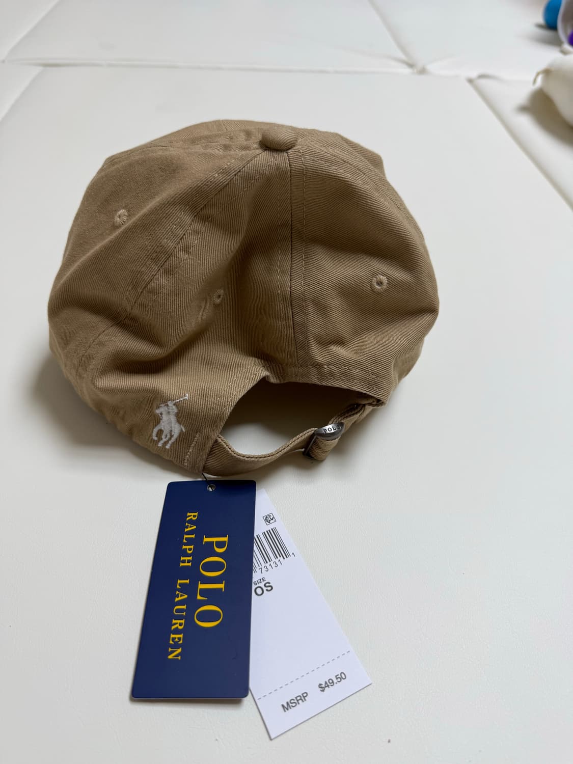 폴로 랄프로렌 엠브로이더드 트윌볼캡 (베이지)(새상품) 상품이미지2