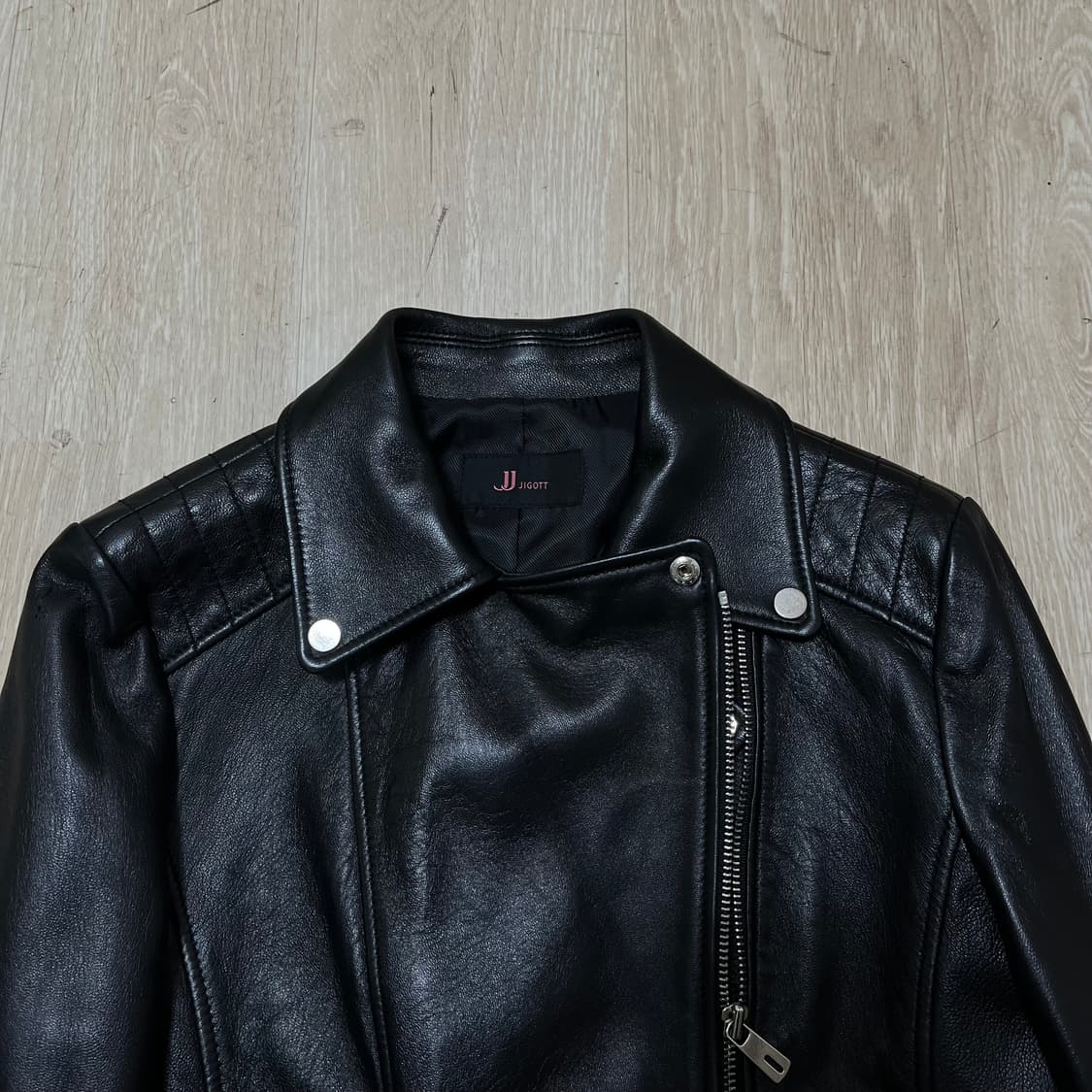 지고트 여성 천연 소가죽 라이더 가죽 자켓 44-55 상품이미지2