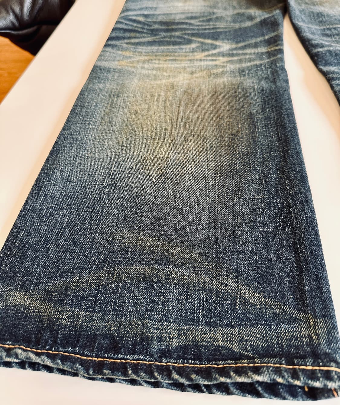 (역대급 워싱) RRL 더블알엘 빈티지 5포켓 기빈스 34-30 신품급 상품이미지7