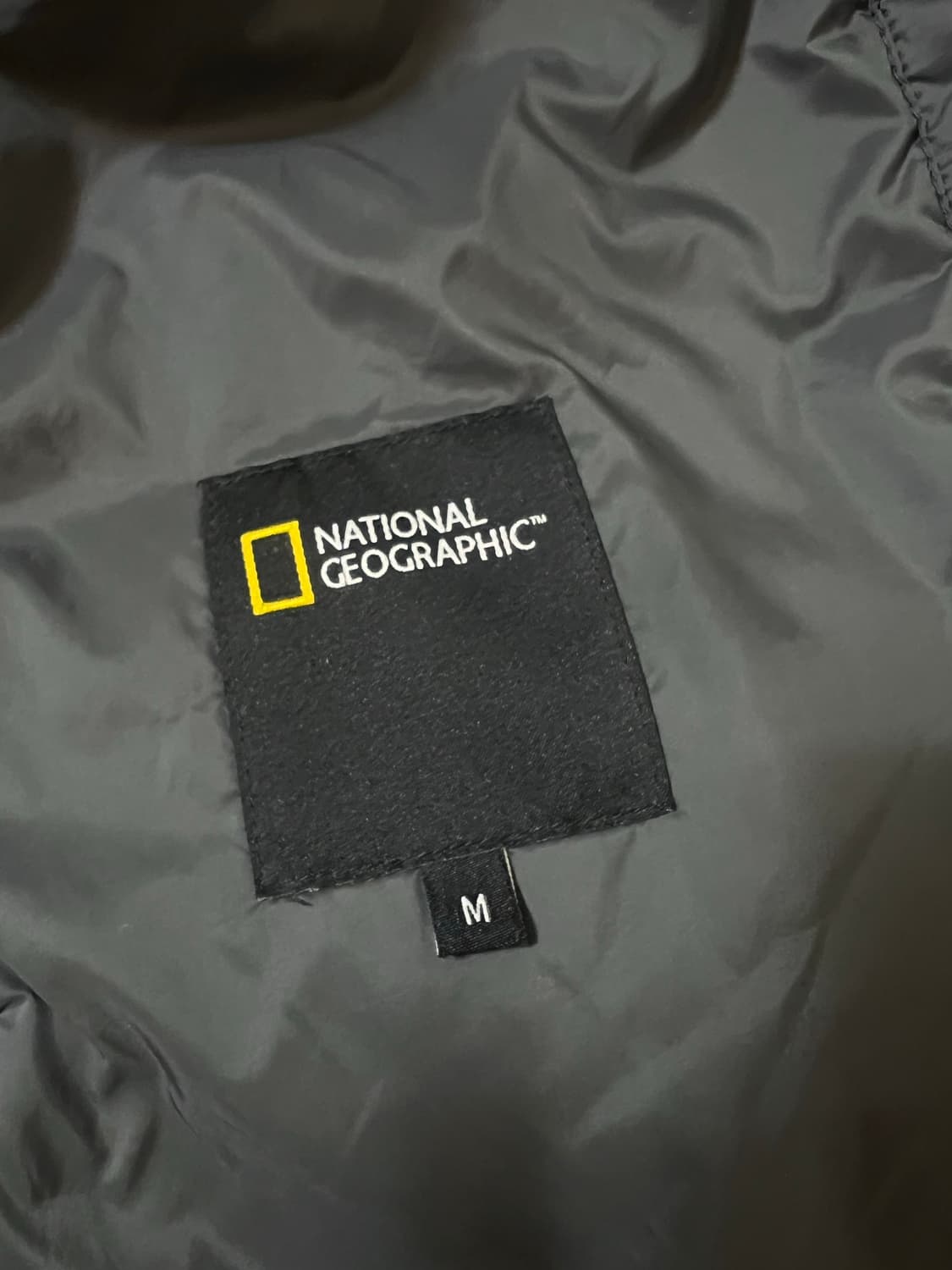 내셔널지오그래픽 구스다운 경량 패딩 다크그레이 M 상품이미지3