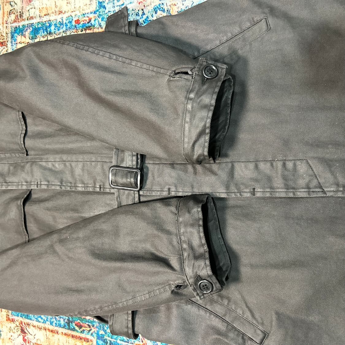 [XL] 90s 캘빈 클라인 왁스 벨티드 카코트 상품이미지4