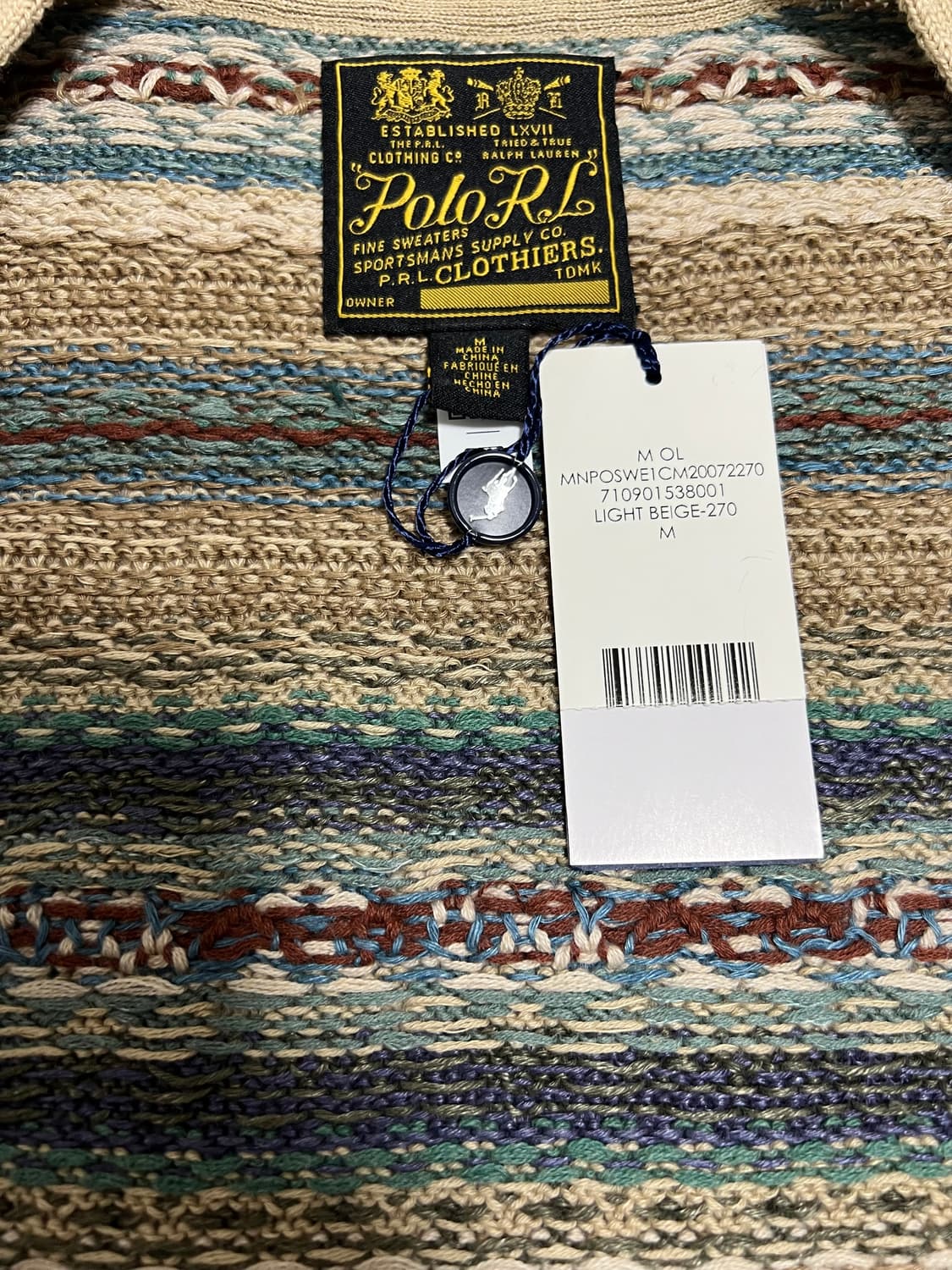 [새상품] 폴로 페어아일 버튼 베스트(M) 상품이미지4